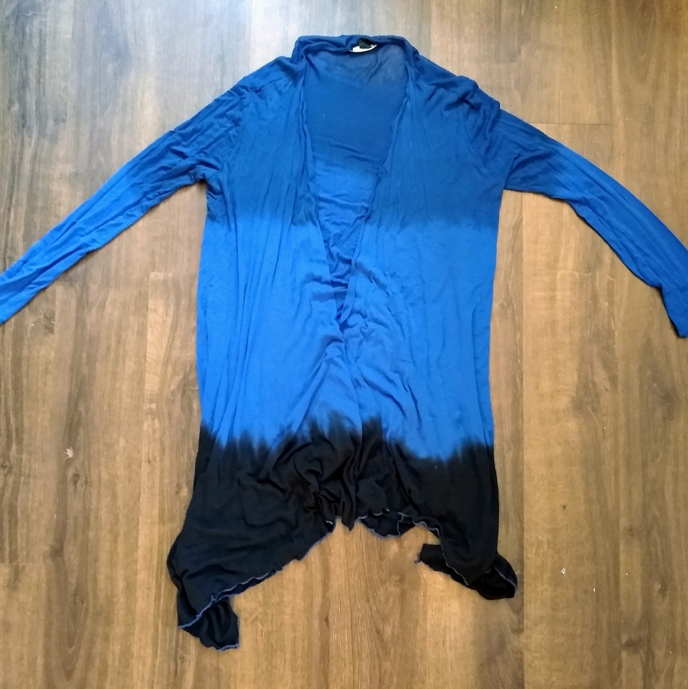 Ombre open cardigan